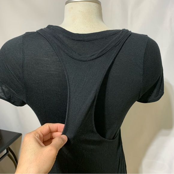 Black Cotton lightweight Summer dress Size S/M - Picture 5 of 6